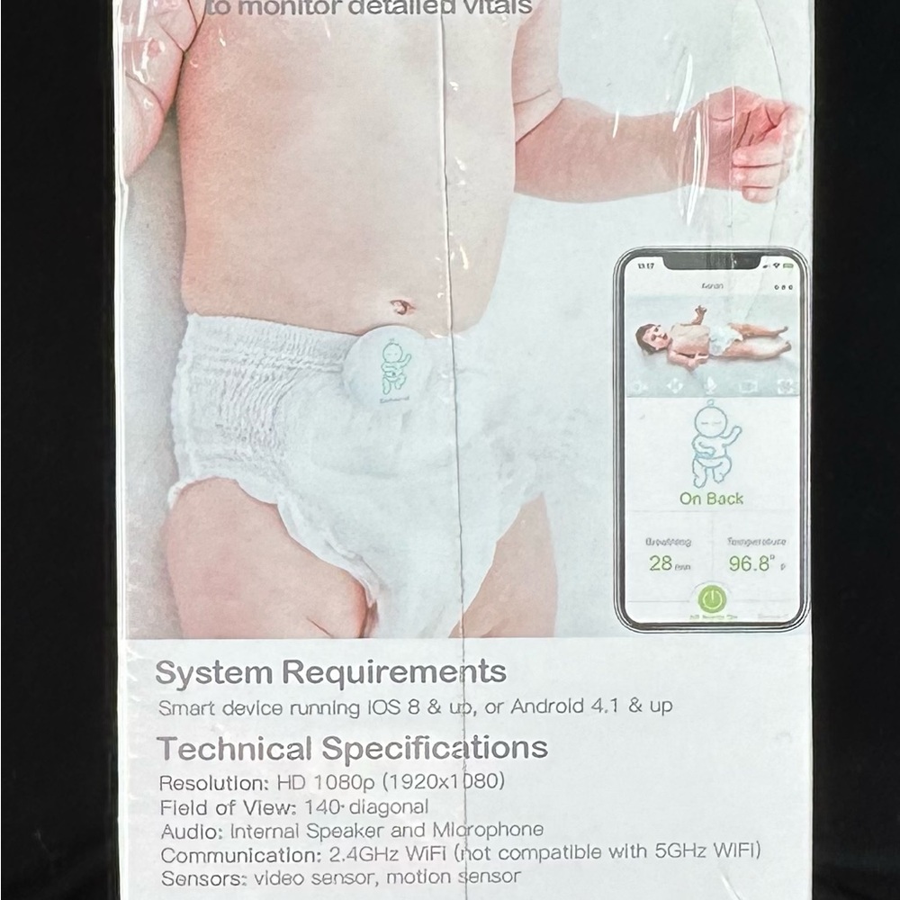 Sense-U Baby Video Monitor. Watch, Hear & Know Your Baby Is Okay!